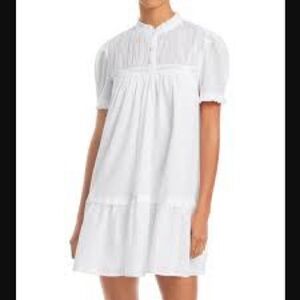 Aqua White Mini Dress